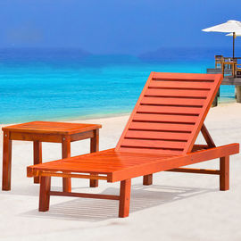 China Sofá de dobramento do Recliner da mobília exterior de madeira contínua da cadeira de praia para a piscina do hotel fornecedor