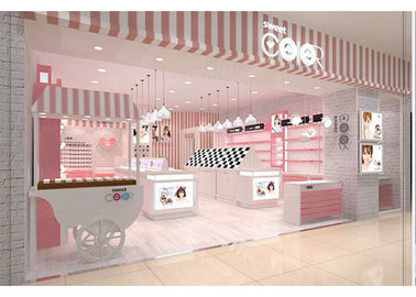 China Vitrina cor-de-rosa elegante do monóculo para lojas de especialidade dos monóculos das lentes de contato fornecedor