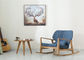 Cadeira de balanço nórdica da madeira maciça do lazer do estilo interna com materiais não tóxicos saudáveis fornecedor