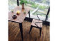 Cadeira de tabela exterior de madeira contínua moderna simples do balcão da mobília ajustada para a barra do café do lazer fornecedor