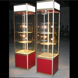 China Vitrina delicada multifuncional da loja, armário de exposição de vidro com luzes fornecedor