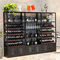 Preto luxuoso moderno MQ-S005 da prateleira de exposição do vinho do metal para armazenar o vinho fornecedor