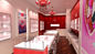 Rosa/vitrina de travamento vermelha da joia para o design de interiores da loja de joia fornecedor