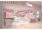 Vitrina cor-de-rosa elegante do monóculo para lojas de especialidade dos monóculos das lentes de contato fornecedor
