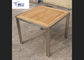 Parte alta exterior de madeira contínua de aço inoxidável da mobília com oferta especial do OEM/ODM fornecedor